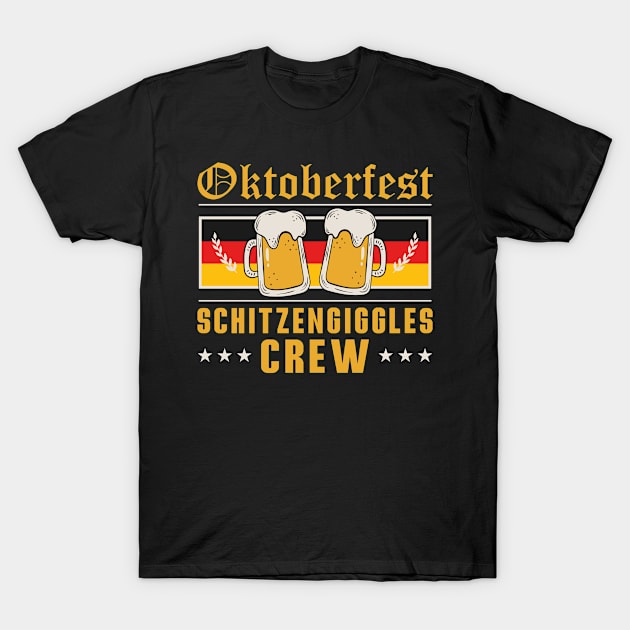 Oktoberfest Party Novelty Bavarian Drinking Crew Bier T-Shirt by Rengaw Designs